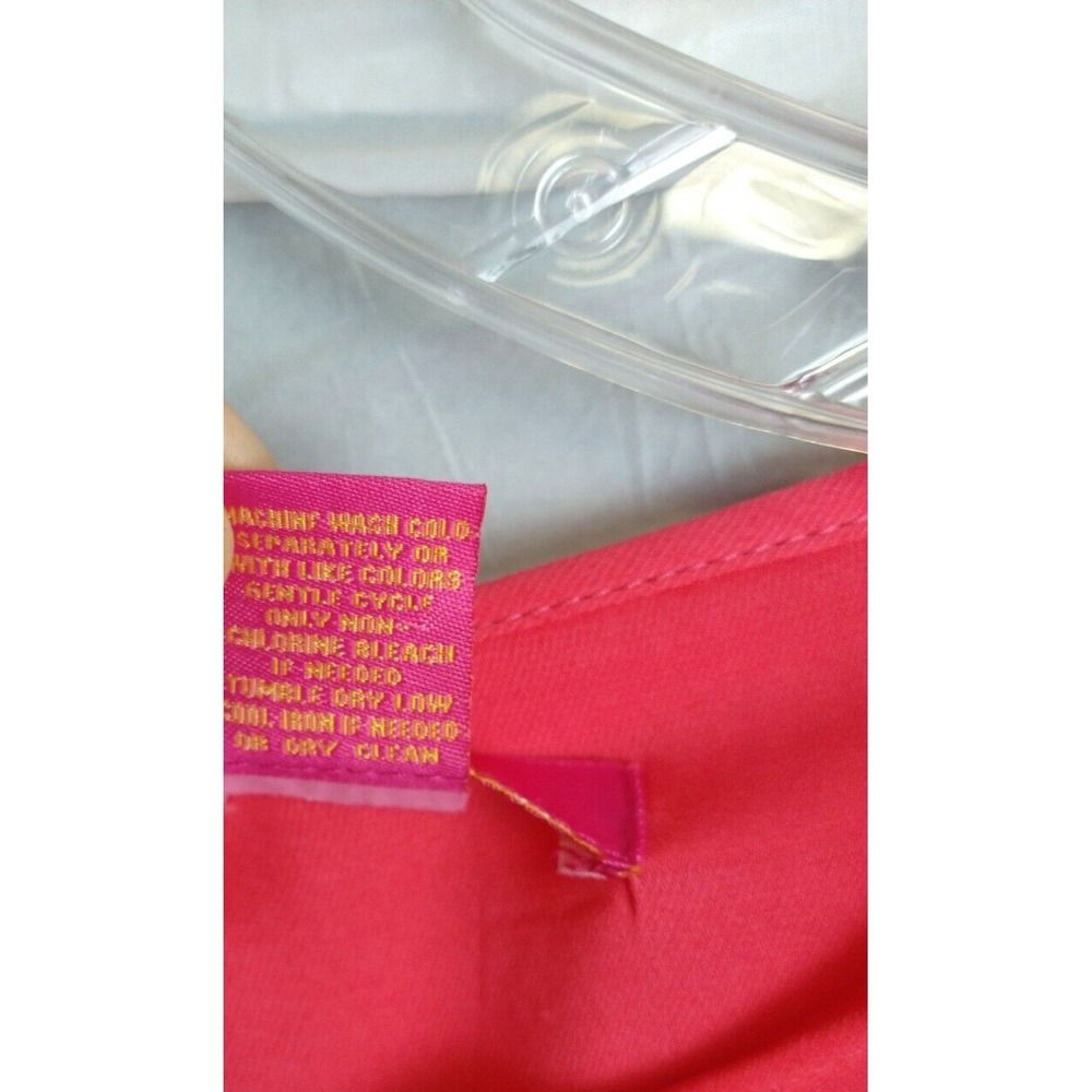 Catherines Open Arm Sleeve Keyhole Front Tunic Top Blouse Women XL Coral Pink - Picture 3 of 6